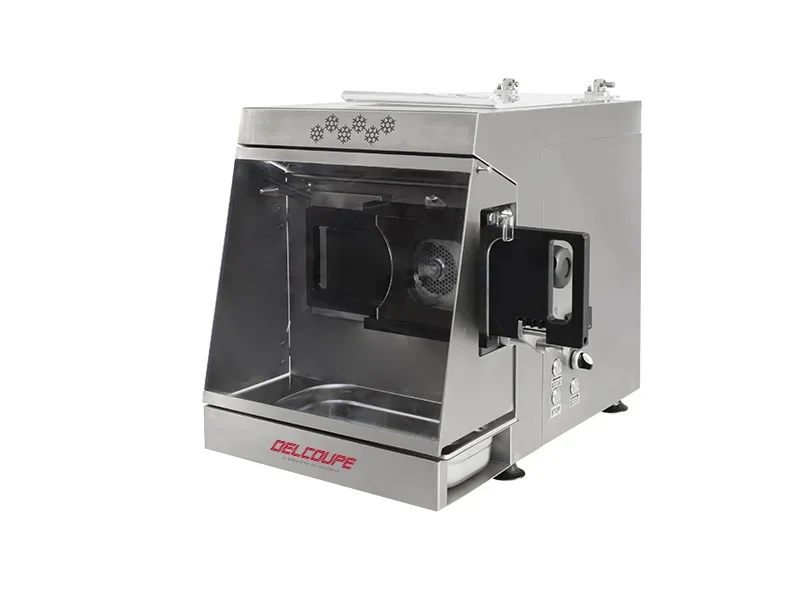 Produit De Marque Hachoir réfrigéré monophasé bouche 82mm 300Kg/h avec portionneur série HVRI DELCOUPE