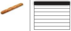 Grille téflon avec couteau en plastique 8 divisions ; 300 - 625gr ; 505x50mm Certifié