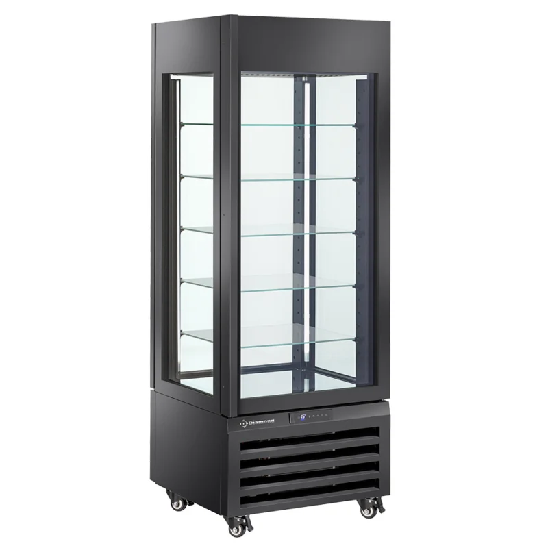 Bon Marché Vitrine réfrigérée 4 faces vitrées positive ventilée spécial chocolat Diamond - MAX/507-CB