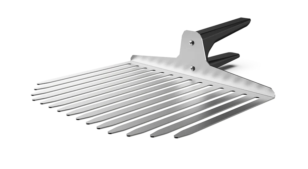Spatule en aluminium 365 x 300 (l x p) avec poignée ergonomique et système de protection thermique Spatule à dents UNOX Remise