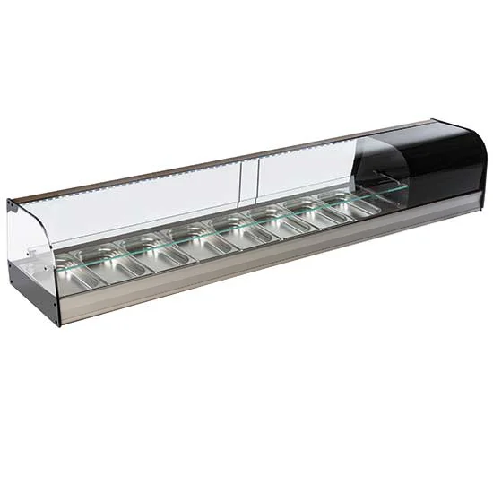 Vitrine à tapas réfrigérée 8x GN1/3 MASTRO - TPFR8IA2S Retour Gratuit