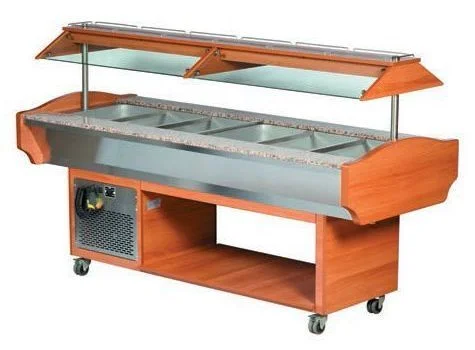 Buffet réfrigéré centralavec cuve pour bacs GN1/1 Usine Directe