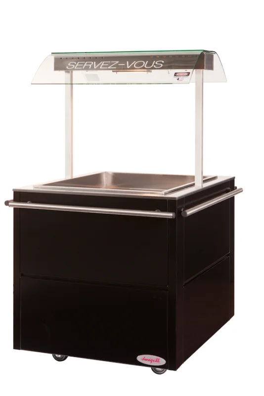 Prix Cassé Vitrine chaude îlot en libre-service - Longueur 840mm DOREGRILL
