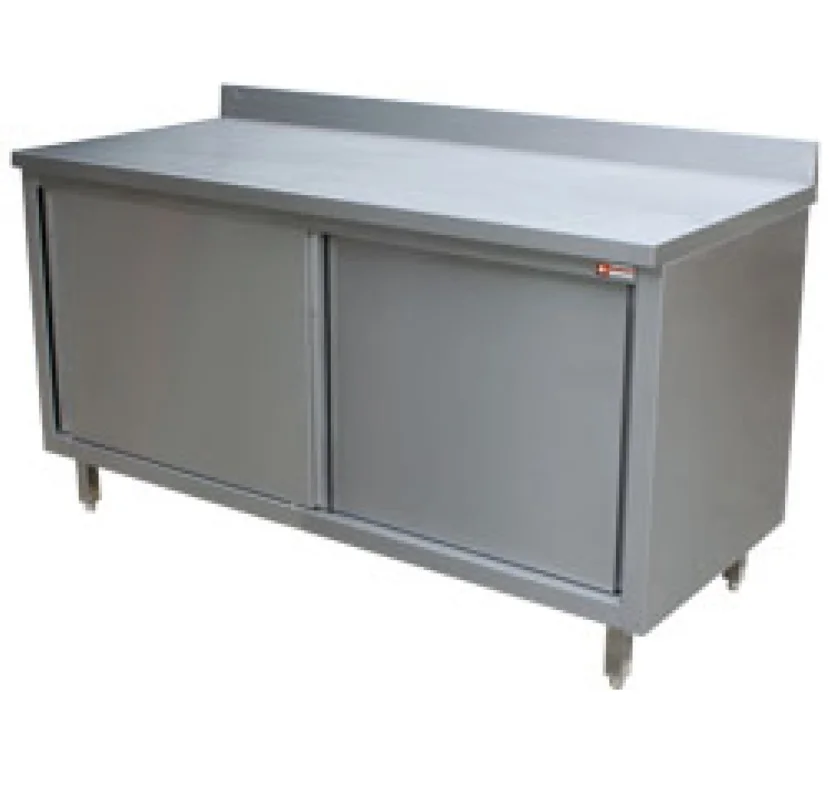 Populaire Meuble inox portes coulissantes 1600x600mm DIAMOND - TA166A/B