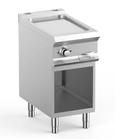 Achetez Aujourd’hui Plancha professionnelle électrique rainurée sur placard ouvert MBM - DOMINA PRO 700