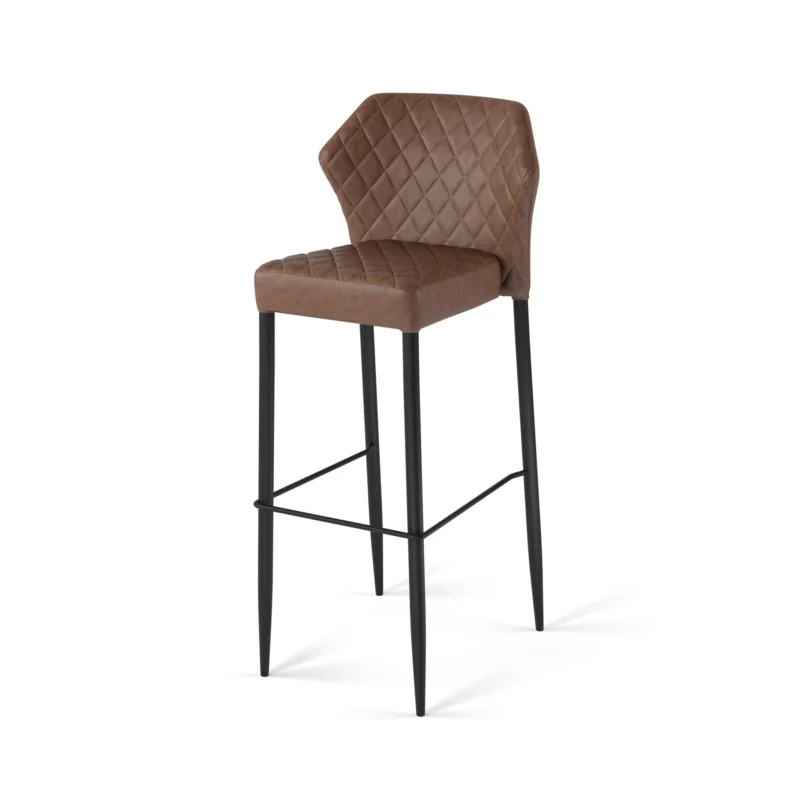 Vente Flash Tabouret d'intérieur en cuir cognac LOUIS VEBA