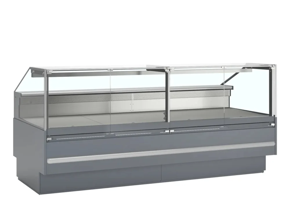 Vitrine réfrigérée avec réserve longueur 2548mm SOCB TEFCOLD Dernier Modèle