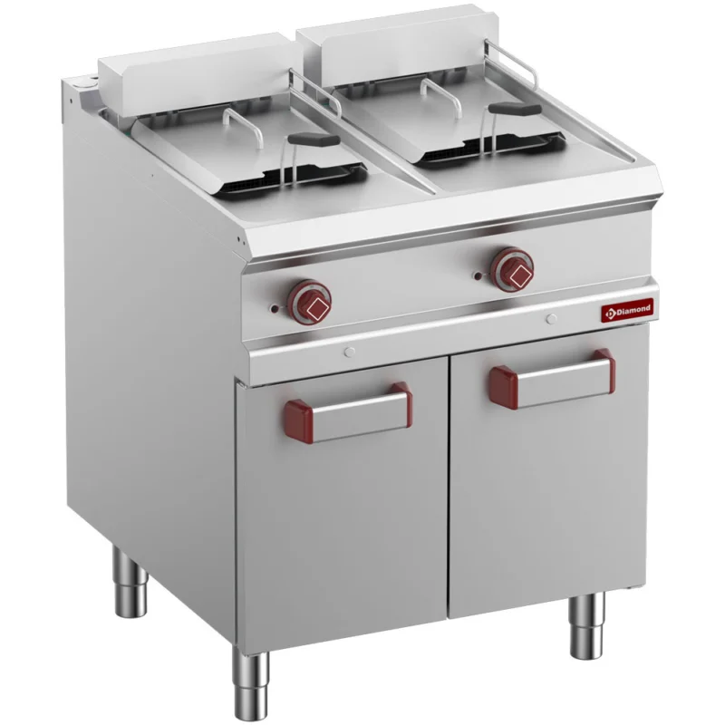 Friteuse professionnelle électrique 2x13 litres sur placard DIAMOND Authentique