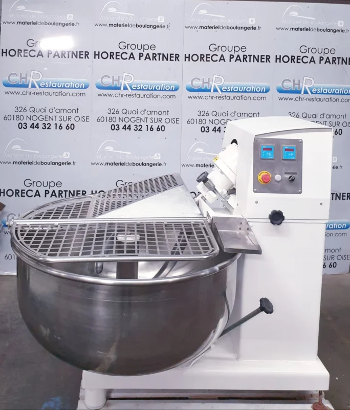 Pétrin à bras oblique cuve inox 60L GECOMA occasion Certifié