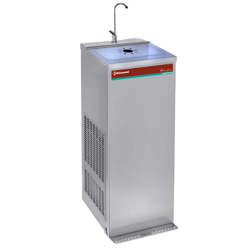 Fontaine à eau réfrigérée à pédale 35L/H inox DIAMOND Certifié