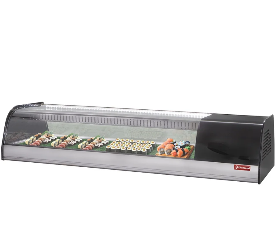 Vitrine réfrigérée pour sushi longueur 1380mm DIAMOND - TR6-SH/R6 Nouvel Arrivage