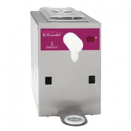 Machine réfrigérée à chantilly en inox cuve 2 litres 100L/heure FURNOTEL Promotion Saisonnière