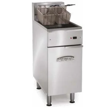Friteuse à haut-rendement électrique 2 cuves 14 Litres IMPERIAL Populaire