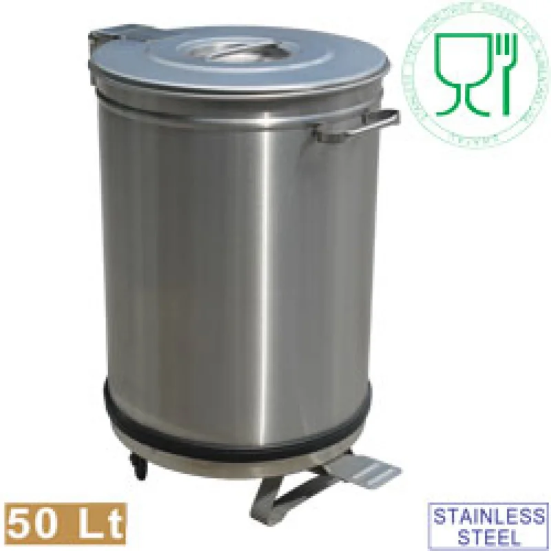 Haute Qualité Poubelle avec couvercle à pédale 50 litres DIAMOND -PCRA/50B