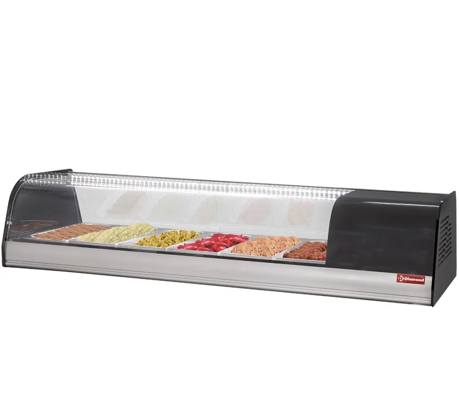 Vitrine réfrigérée à tapas 8x GN1/3 DIAMOND - TR8-TP/R6 Bon Marché