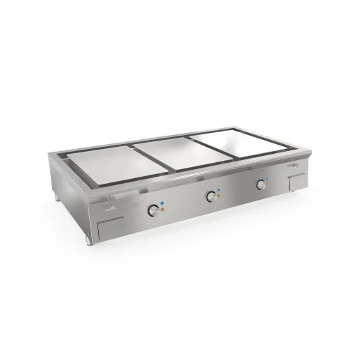 Vente Directe Plancha professionnelle électrique lisse 3 zones MIRROR